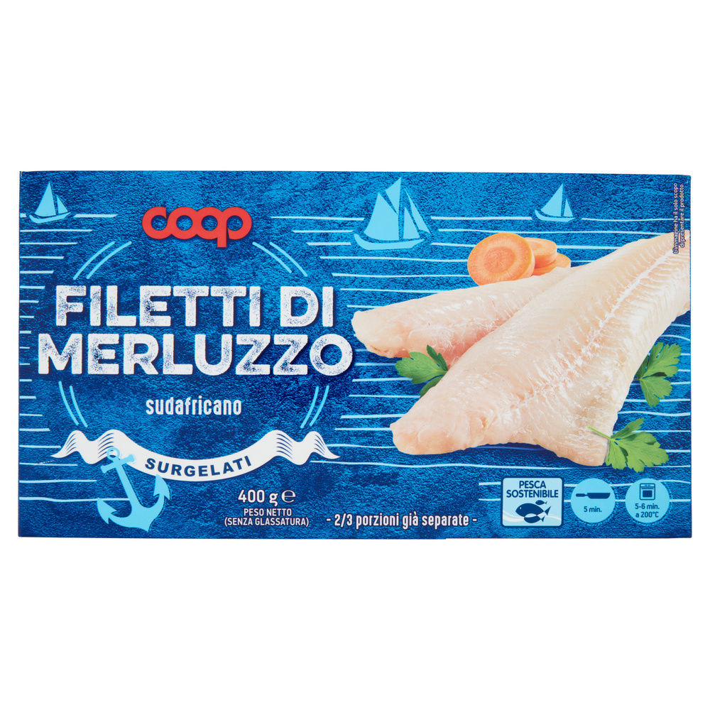FILETTI DI MERLUZZO COOP SCATOLA G 400 - 4