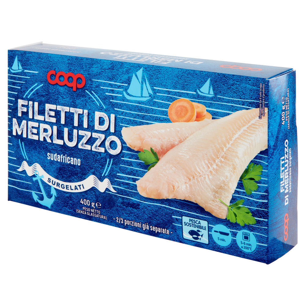 FILETTI DI MERLUZZO COOP SCATOLA G 400 - 3