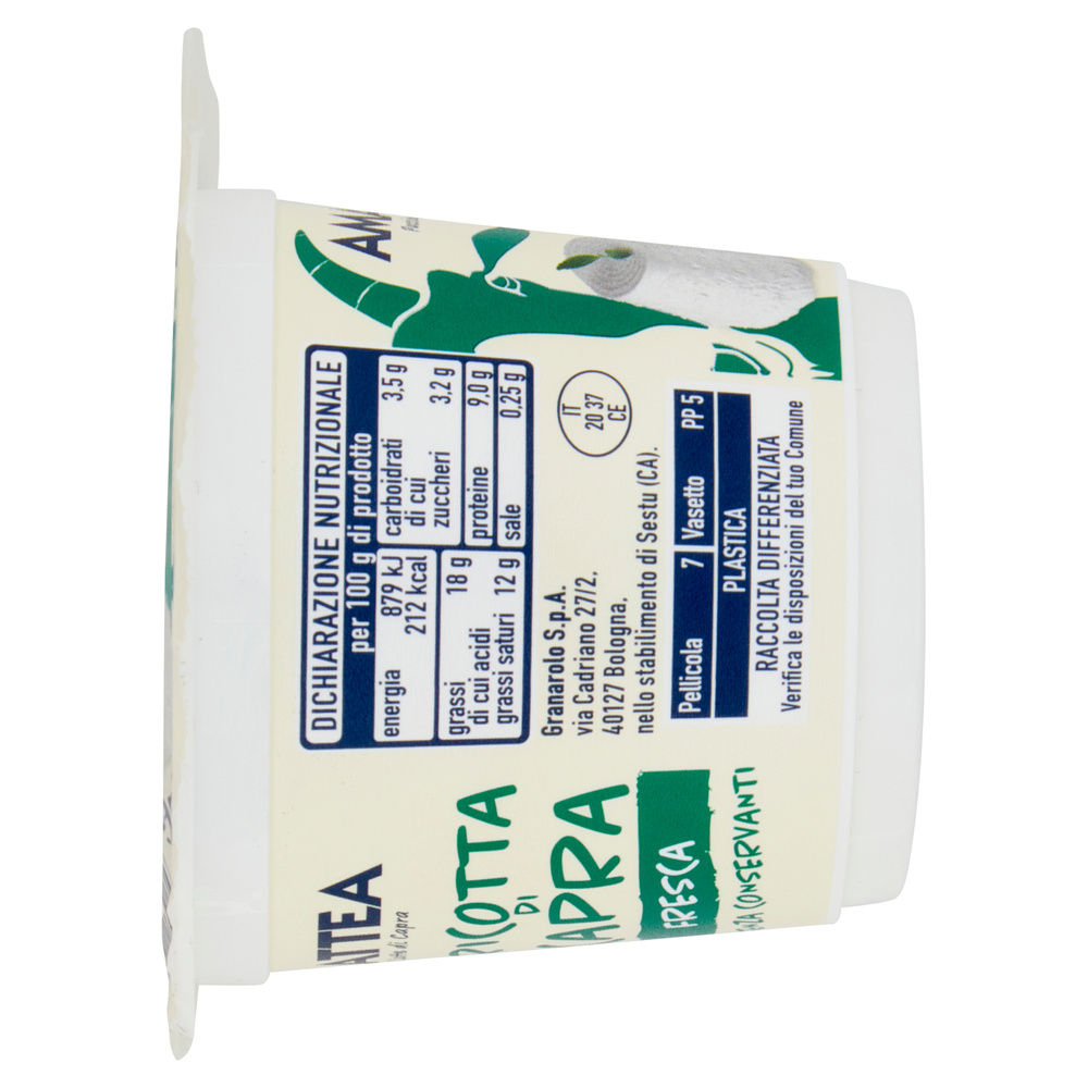 RICOTTA DI CAPRA CAPRIOLA AMALATTEA VASCHETTA G 100 - 5