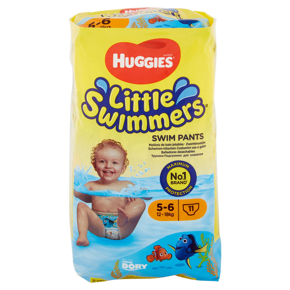 MUTANDINO HUGGIES LITTLE SWIMMERS NAZARE TG 5-6 LARGE +12KG. PZ.11 - 2