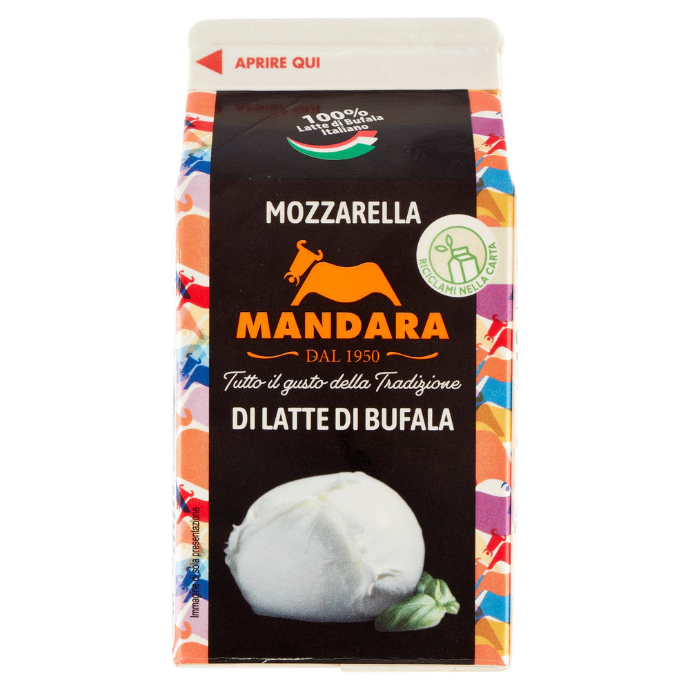 MOZZARELLA DI LATTE DI BUFALA MANDARA BRICK G 410 SGOCC. G 200 - 6