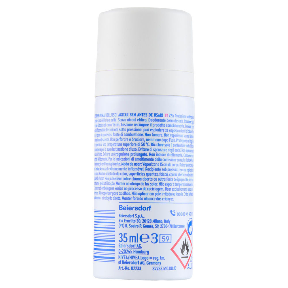 DEODORANTE MINI TAGLIA BLACK&WHITE FEMALE NIVEA SPRAY ML. 35 - 1