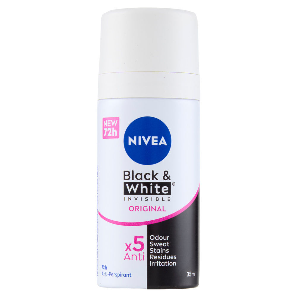 DEODORANTE MINI TAGLIA BLACK&WHITE FEMALE NIVEA SPRAY ML. 35 - 5