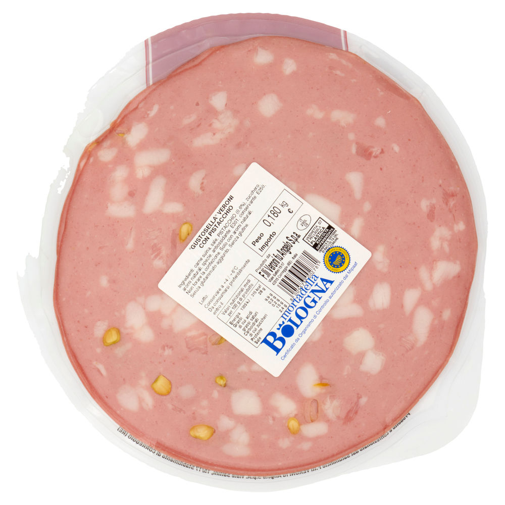 MORTADELLA BOLOGNA IGP GUSTOSELLA FETTE C/P SV VERONI G 180 - 1