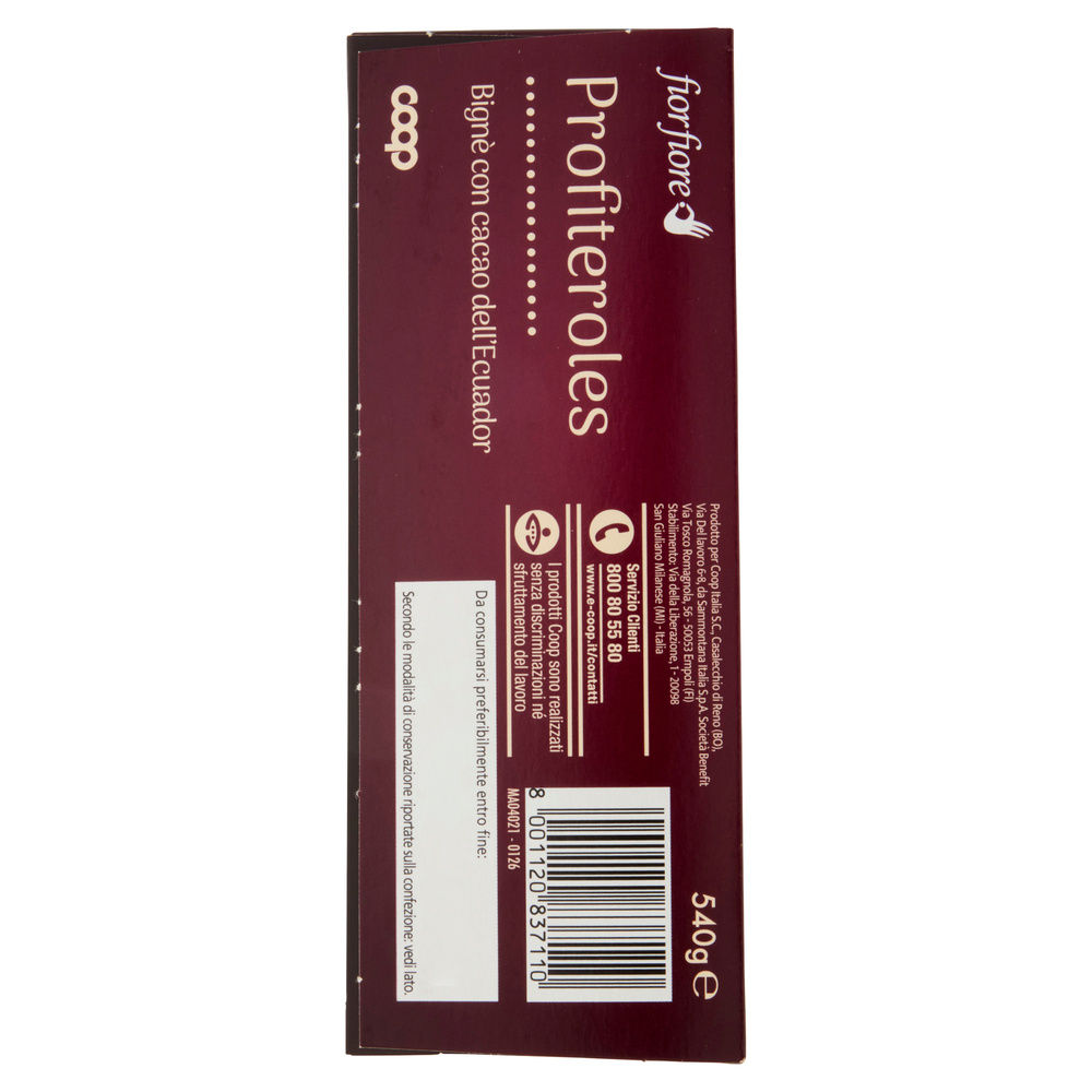 PROFITEROLES FIOR FIORE COOP ASTUCCIO G 540 - 14