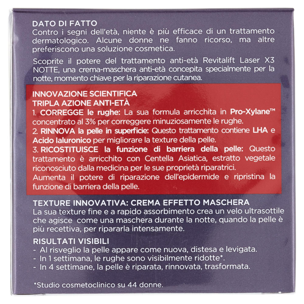 CREMA VISO L'OREAL REVITALIFT ANTIRUGHE NOTTE LASER X3 ML 50 - 1