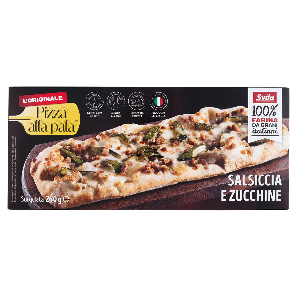 PIZZA PALA SALSICCIA ZUCCHINE SVILA SURGELATA 240 G - 0