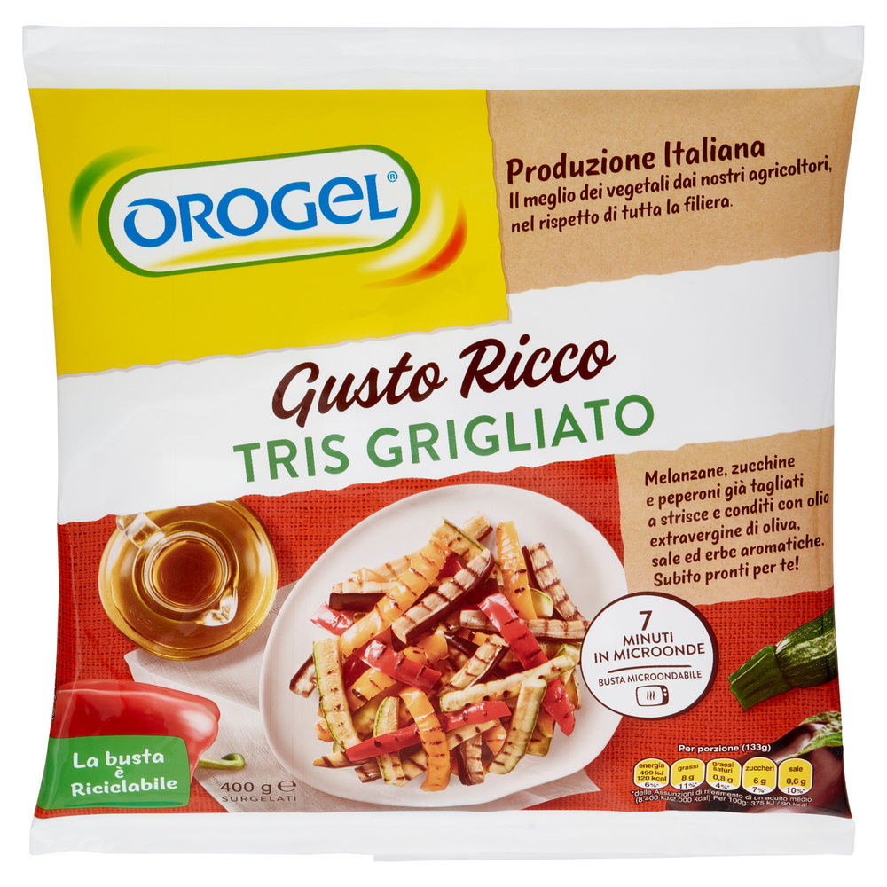 TRIS GRIGLIATO GUSTO RICCO OROGEL BUSTA 400G - 4