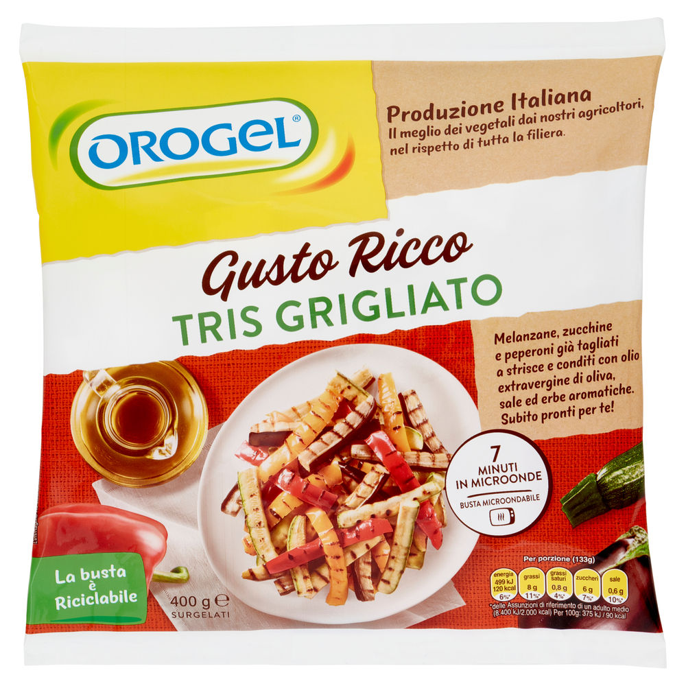 TRIS GRIGLIATO GUSTO RICCO OROGEL BUSTA 400G - 0