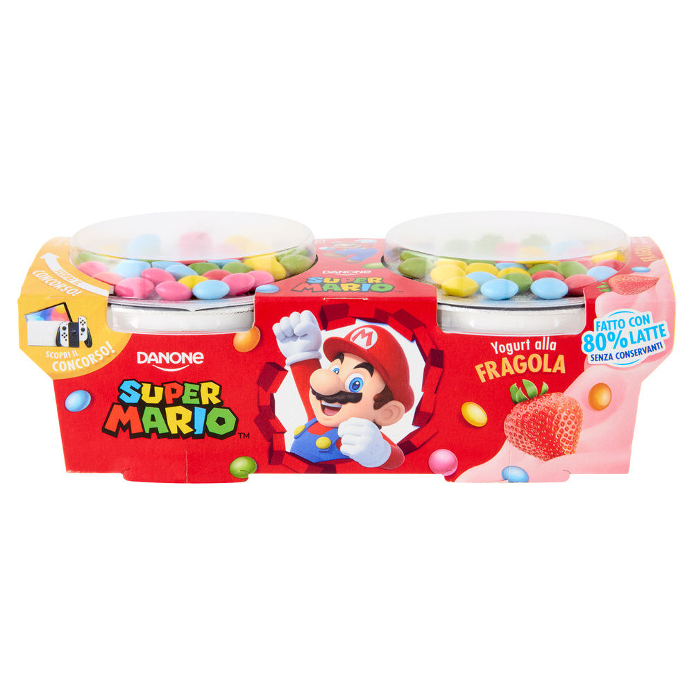 YOGOLOSO SUPERMARIO DANONE FRAGOLA VASETTO 2X110G - 5