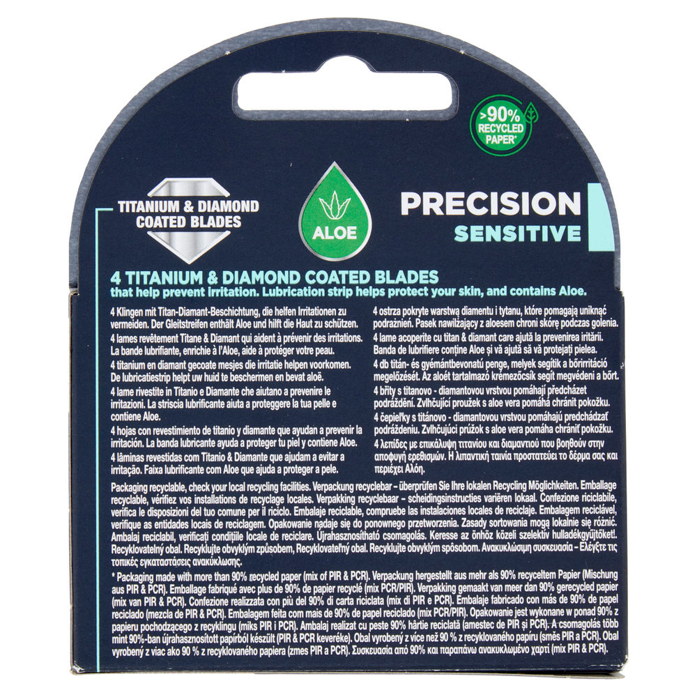LAME DI RICAMBIO WILKINSON QUATTRO TITANIUM SENSITIVE PZ.4 - 1