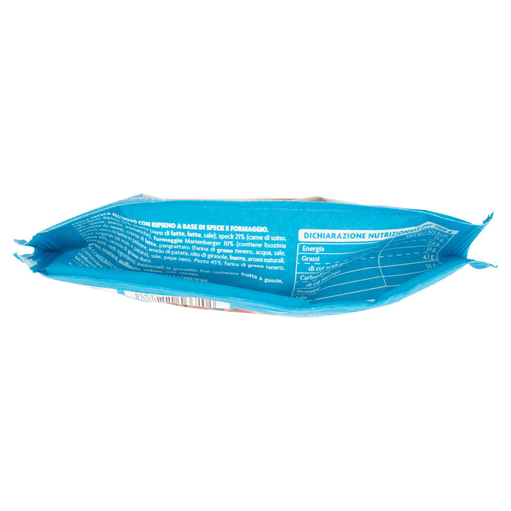 SFOGLIAVELO ALLO SPECK E FORMAGGIO TIROLESE RANA VASCHETTA 250 G - 2