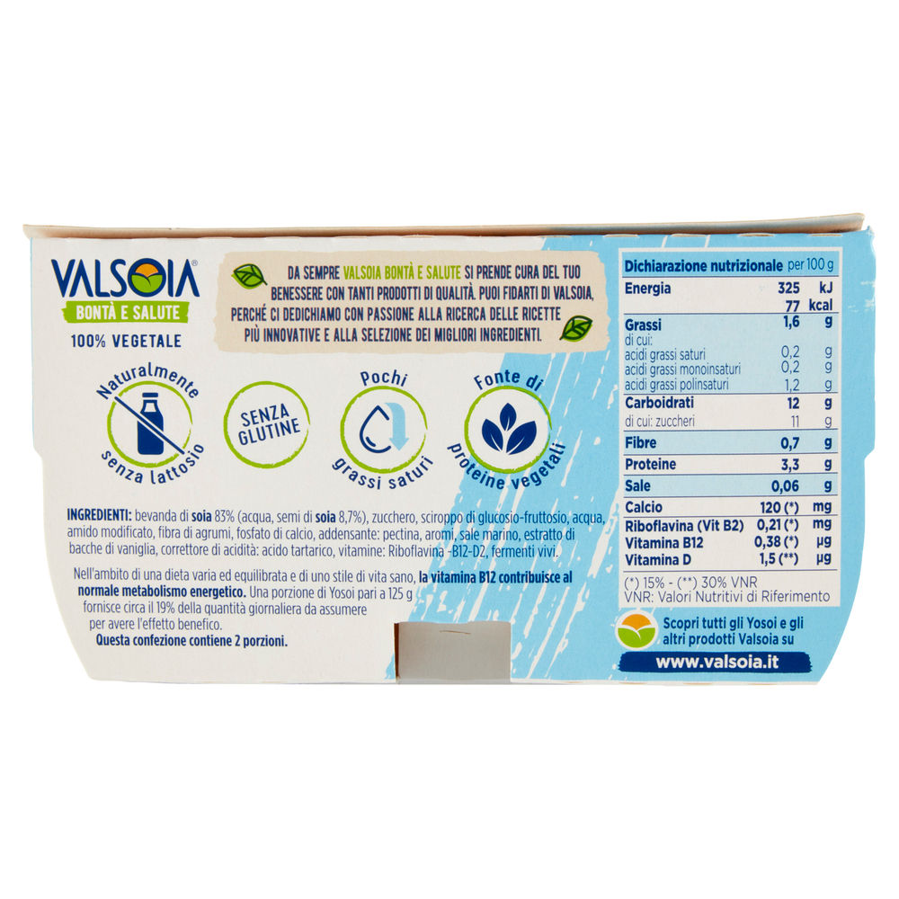 YOSOI VALSOIA BIANCO CREMOSO 2X125G - 1