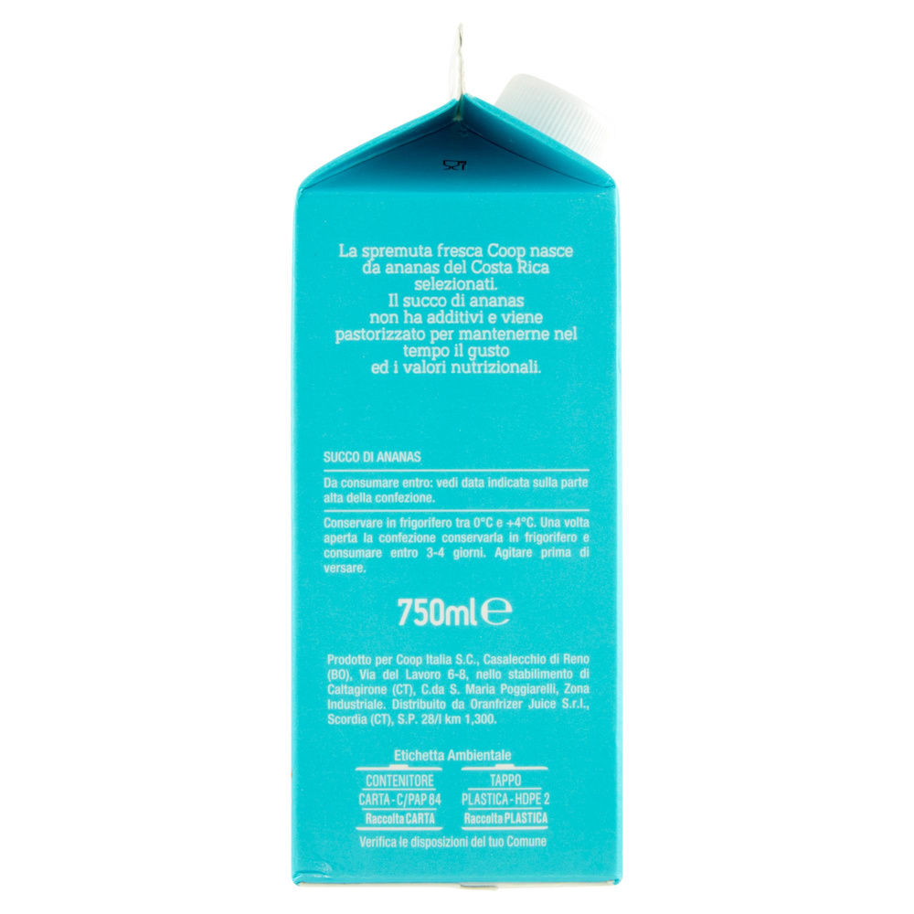 SPREMUTA COOP 100% ANANAS BRICK 750 ML - 3