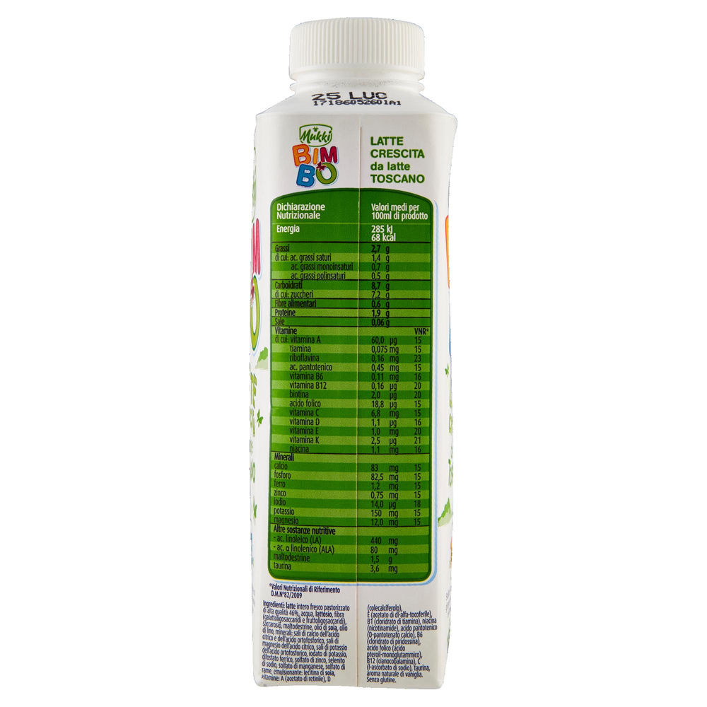 LATTE ALTO PASTORIZZATO MUKKI BIMBO LATTE CRESCITA TETRA TOP 500ML - 4