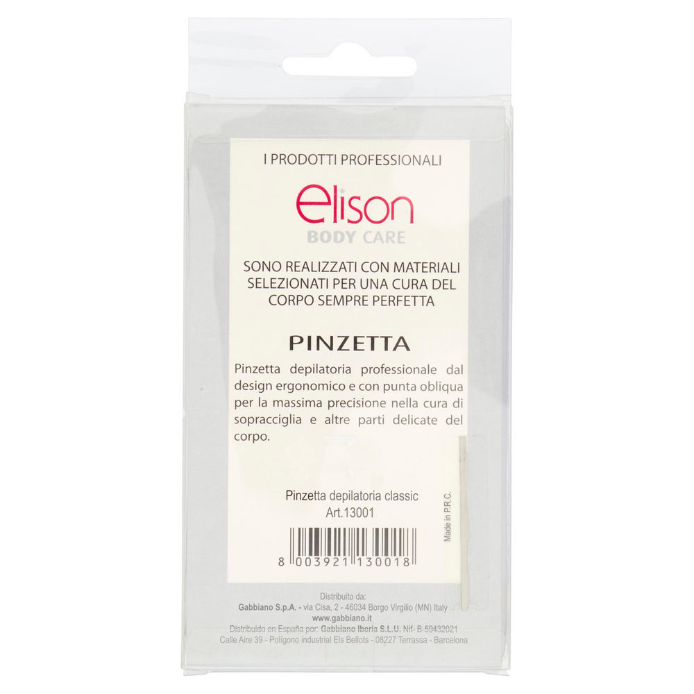 PINZETTA DEPILATORIA ELISON - 1