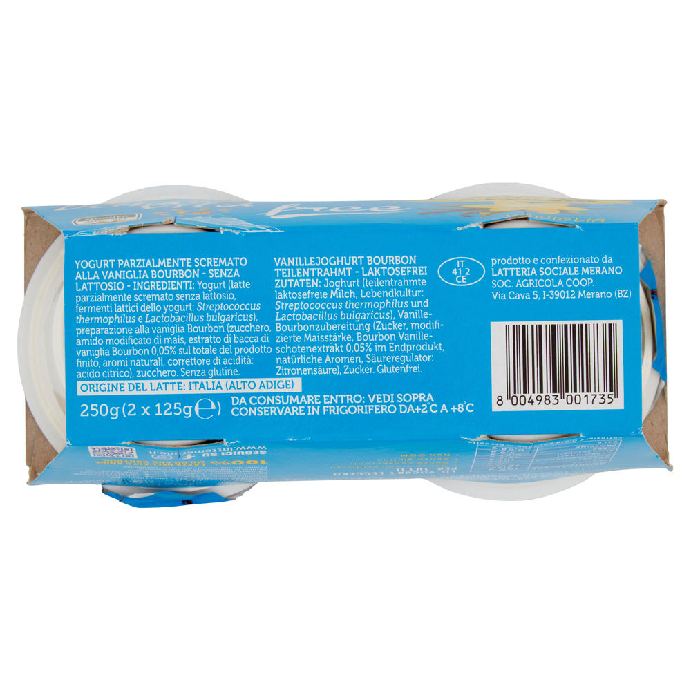 YOGURT BELLA VITA FREE SENZA LATTOSIO MERANO VANIGLIA 2X125G - 6