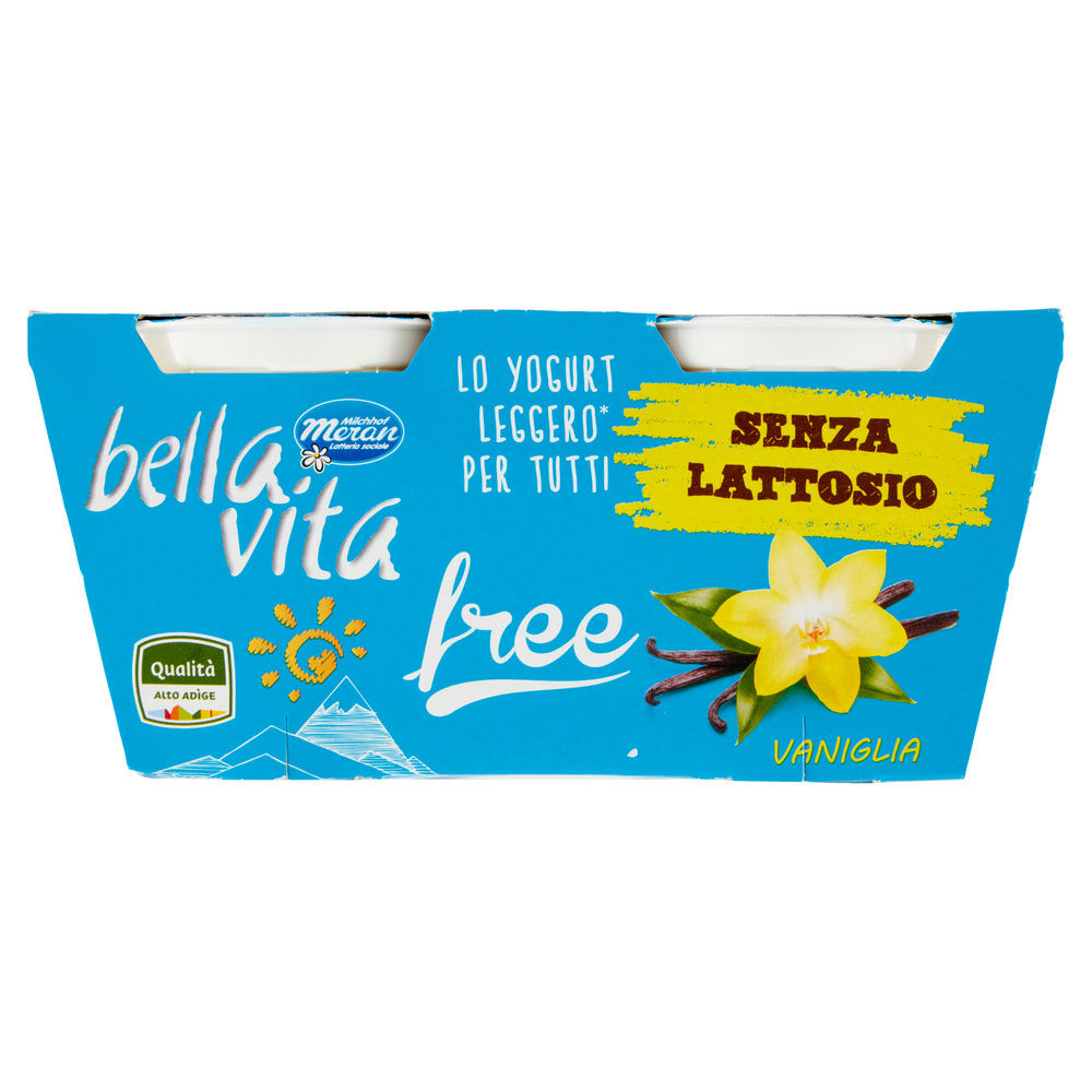 YOGURT BELLA VITA FREE SENZA LATTOSIO MERANO VANIGLIA 2X125G - 4