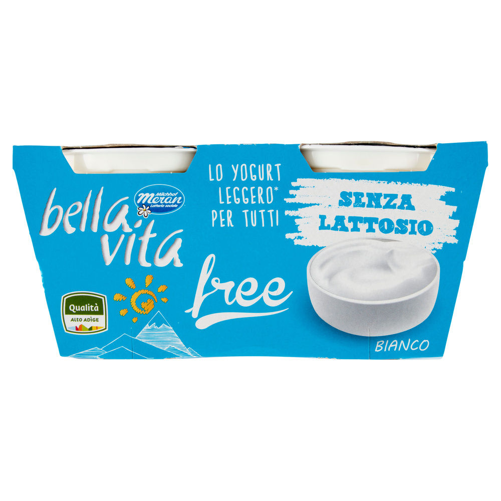 YOGURT BELLA VITA FREE SENZA LATTOSIO MERANO BIANCO 2X125G - 4