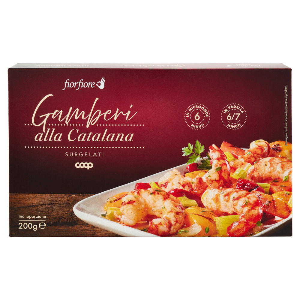 GAMBERI ALLA CATALANA FIOR FIORE COOP SCATOLA SURG. G 200 - 8