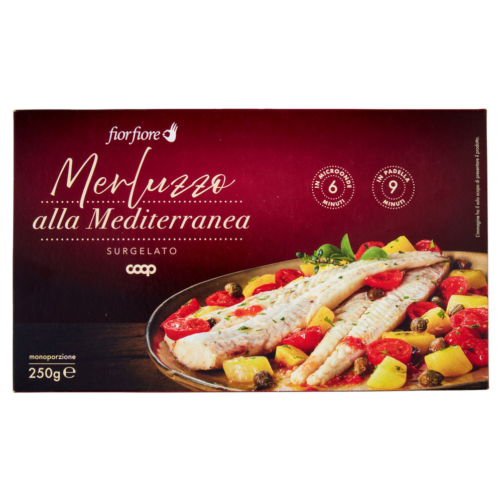MERLUZZO ALLA MEDITERRANEA FIOR FIORE COOP SCATOLA SURG. G 250 - 4
