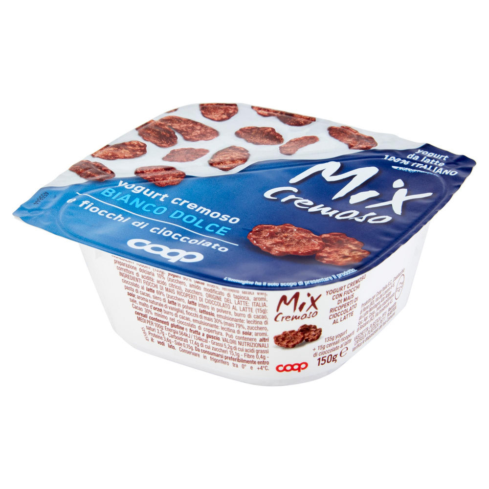 MIX CREMOSO COOP YOGURT BIANCO+FIOCCHI CIOCCOLATO BICOMP 150G - 2