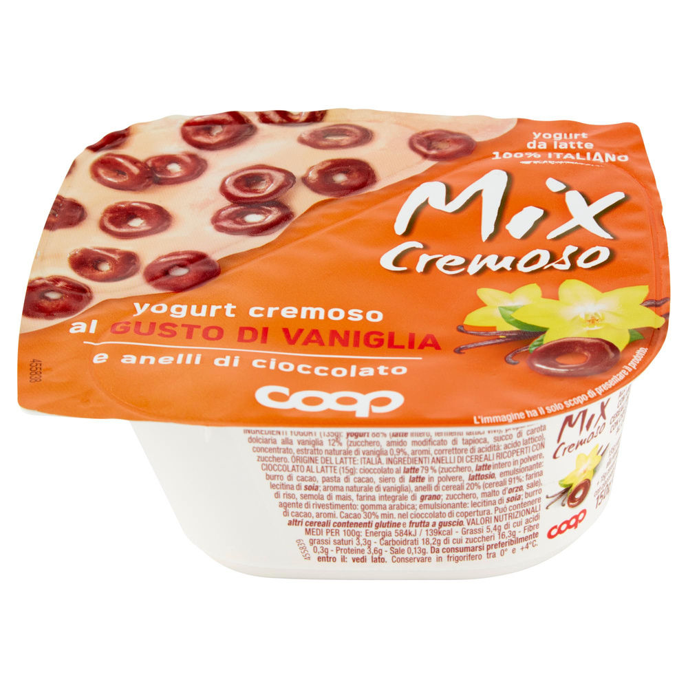MIX CREMOSO COOP YOGURT VANIGLIA+AN.CER. RICOP.CIOCCOL.BICOMP G150 - 3