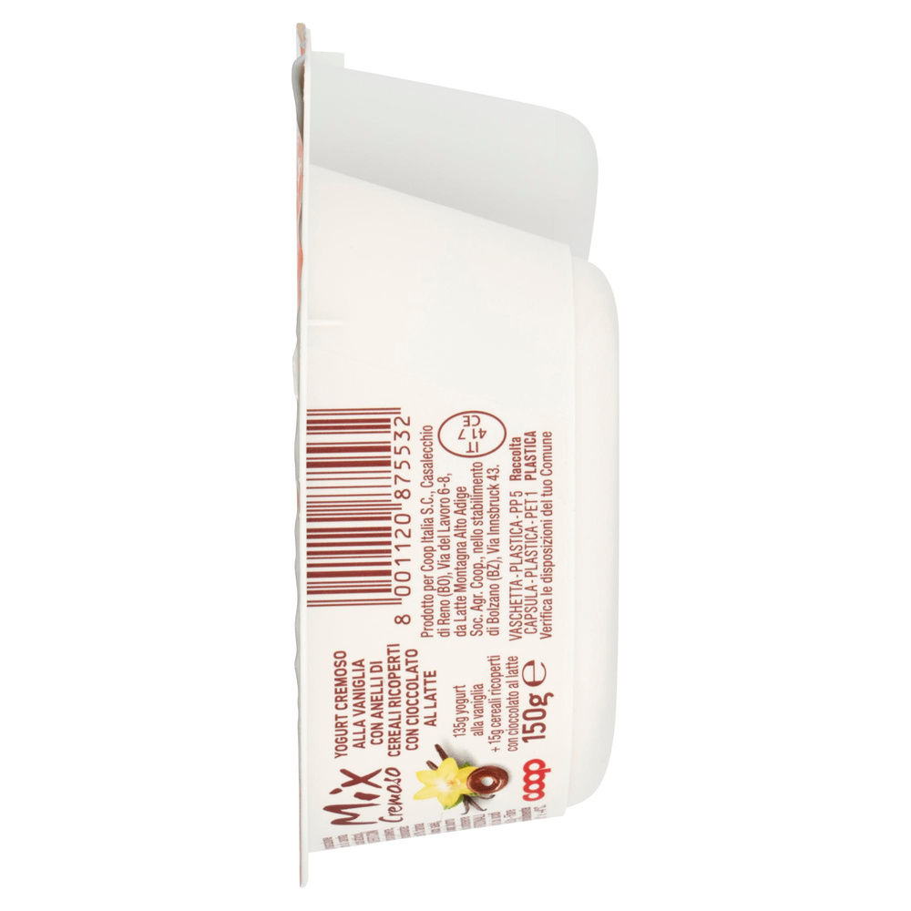 MIX CREMOSO COOP YOGURT VANIGLIA+AN.CER. RICOP.CIOCCOL.BICOMP G150 - 5