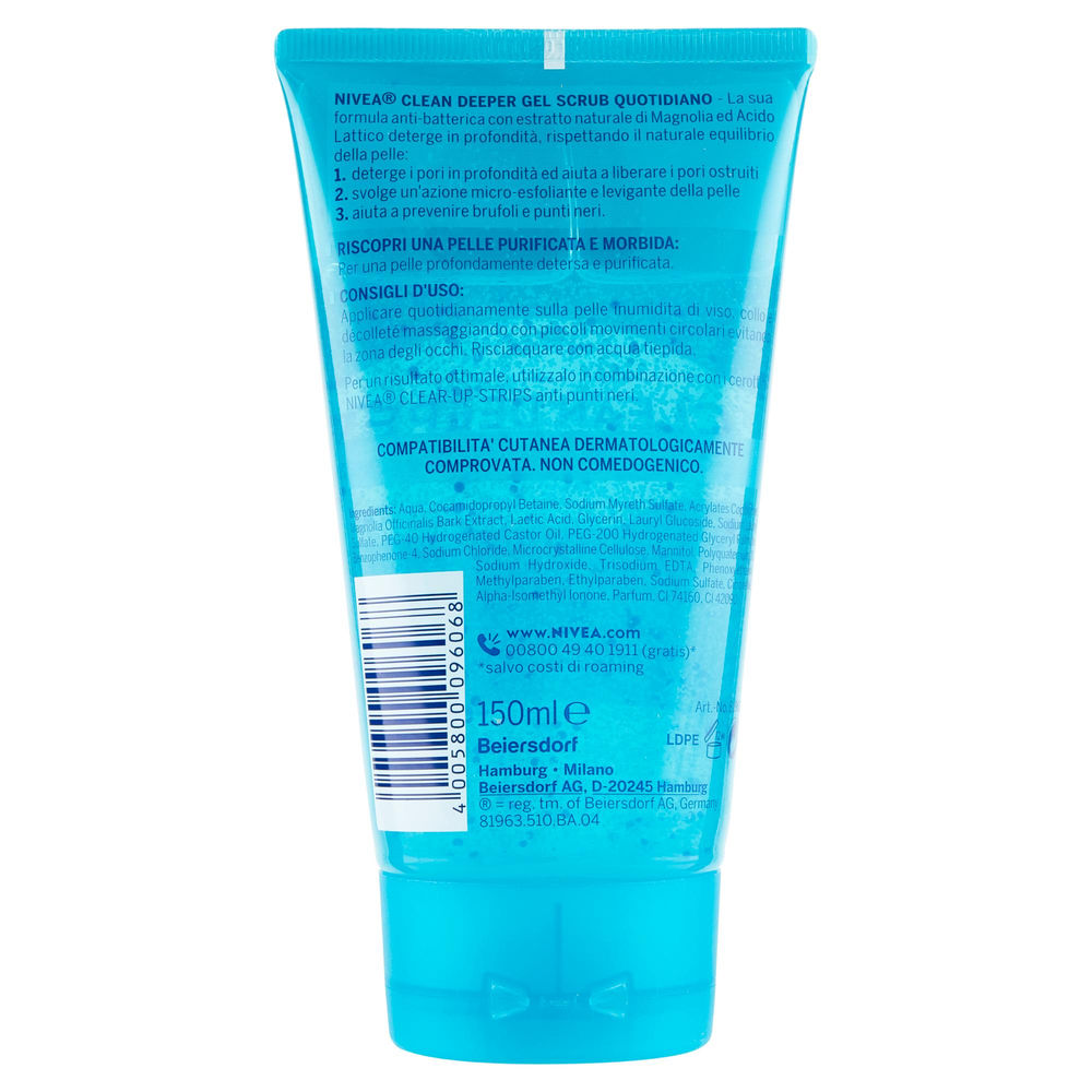 GEL SCRUB PURE EFFECT CLEAN DEEPER NIVEA 150 ML - 1