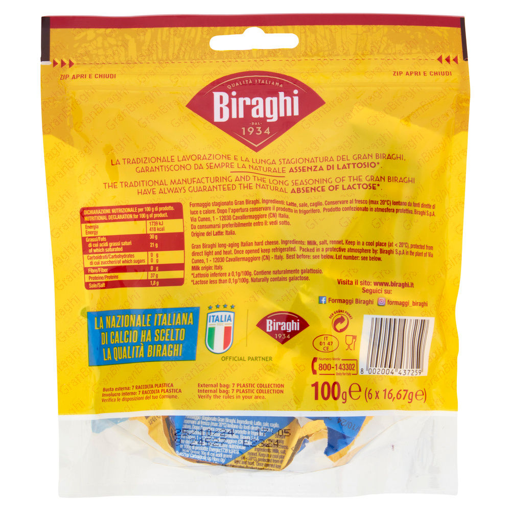 BIRAGHINI SNACK GRANBIRAGHI BUSTA PZ 6 G 100 - 1