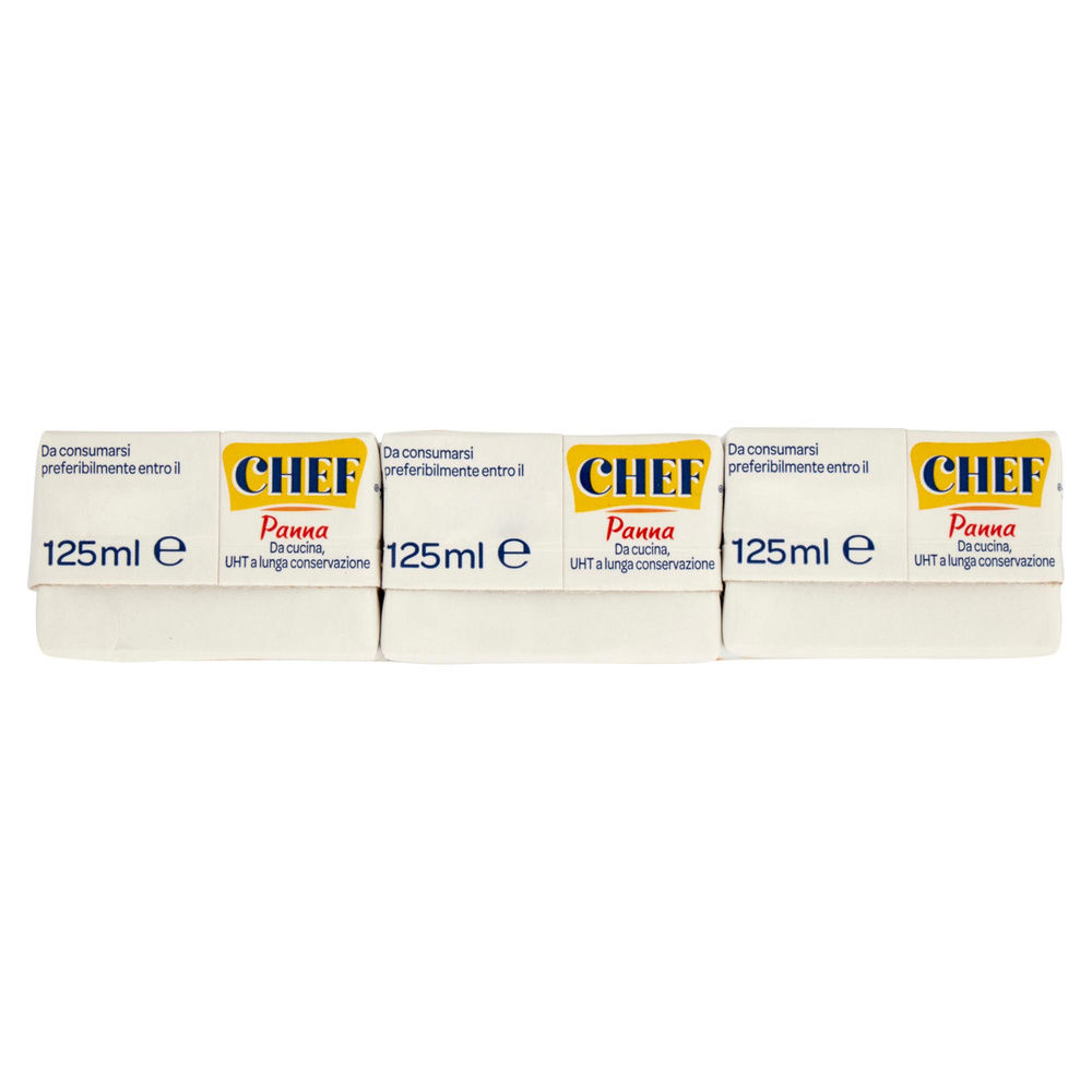 PANNA UHT DA CUCINA CHEF PARMALAT BRICK 3X125 ML - 5
