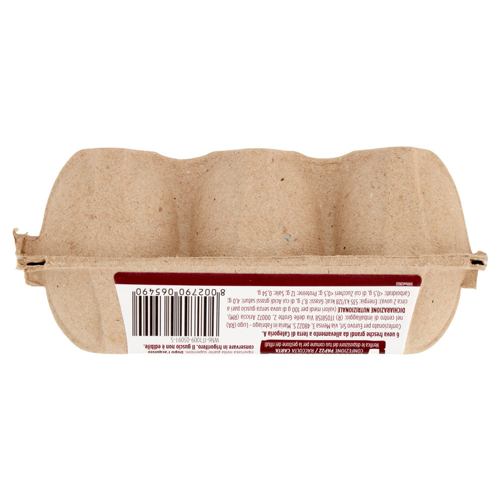 UOVA FRESCHE ALLEVATE A  TERRA L CAT. A LAZIO NATURELLE X 6 - 5
