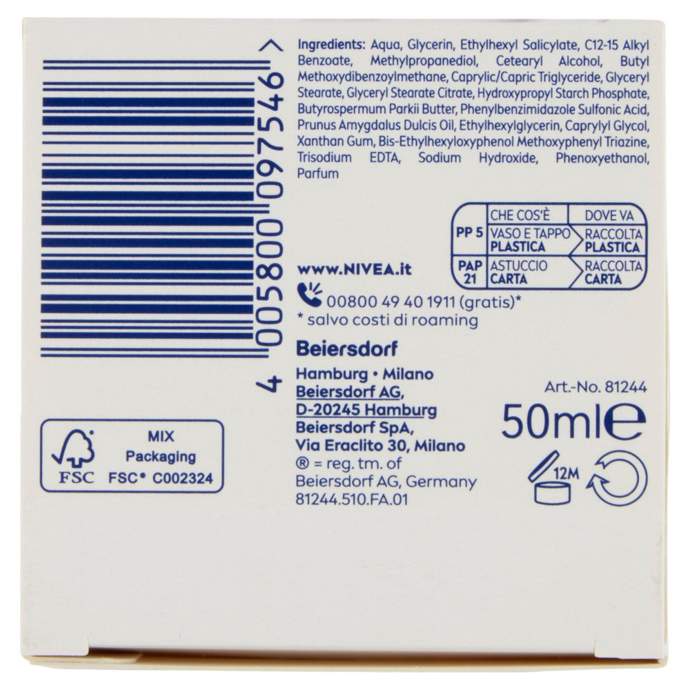 CREMA VISO GIORNO IDRATAZIONE INTENSIVA NIVEA ML. 50 - 3