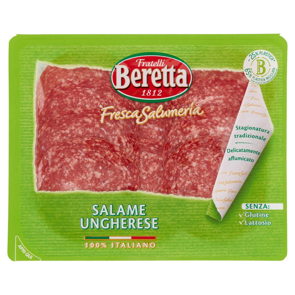 Salame ungherese fresca salumeria italiana beretta g100