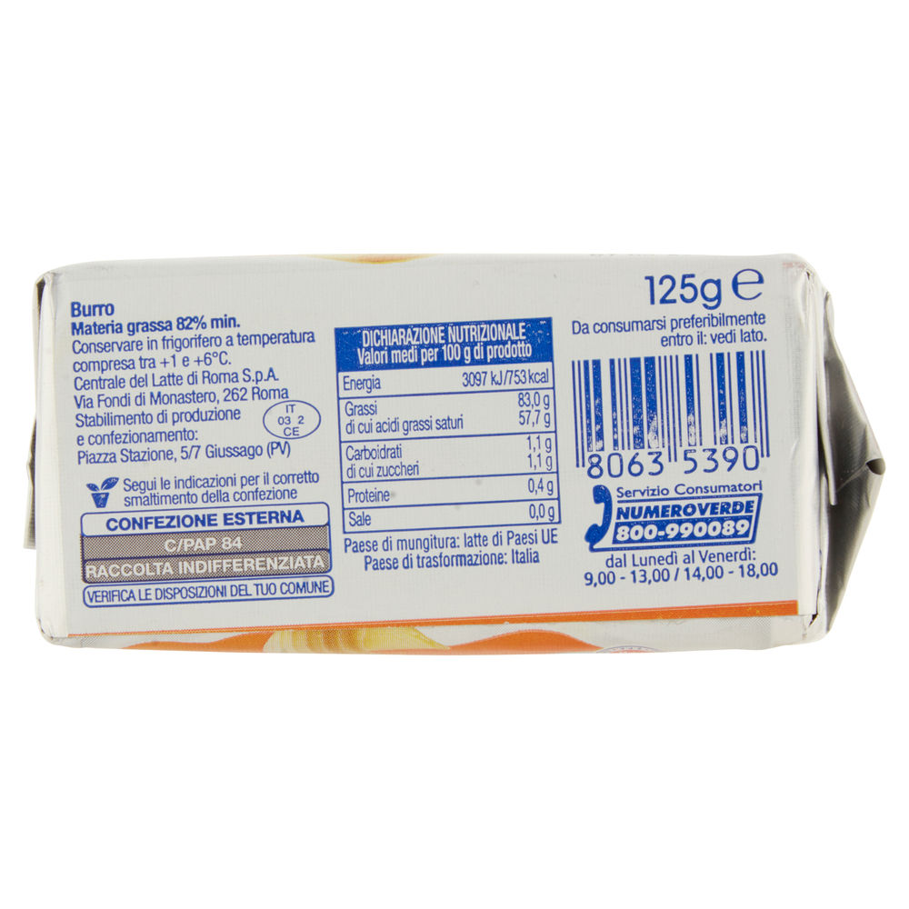 BURRO CENTRALE DEL LATTE DI ROMA 125G - 1
