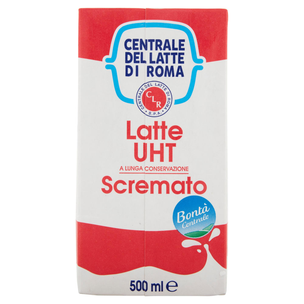 LATTE UHT SCREMATO 500 ML CENTRALE DEL LATTE DI ROMA - 1