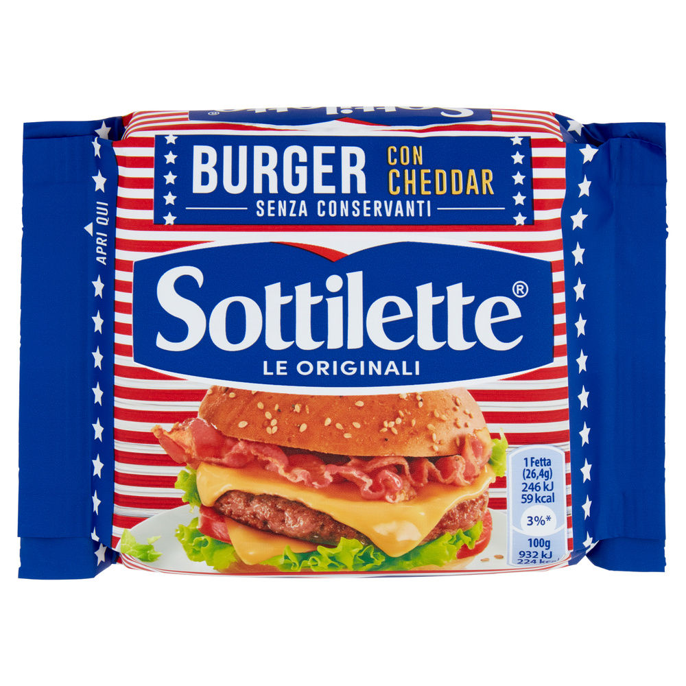 SOTTILETTE BURGER CON CHEDDAR BUSTA G 185 - 6