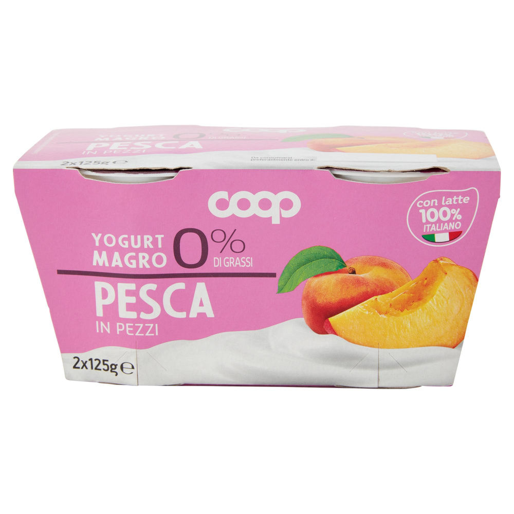 YOGURT MAGRO 0% COOP PESCA G 125X2 - 6