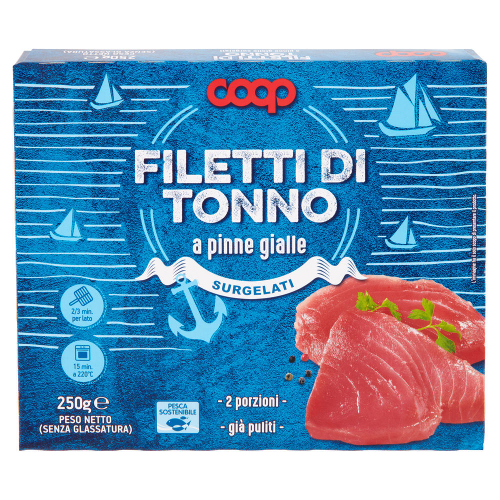 FILETTI DI TONNO COOP SCATOLA G 250 - 2