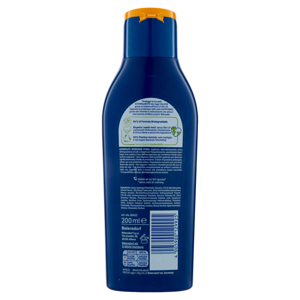 LATTE SOLARE IDRATANTE FP20 NIVEA SUN ML. 200 - 1