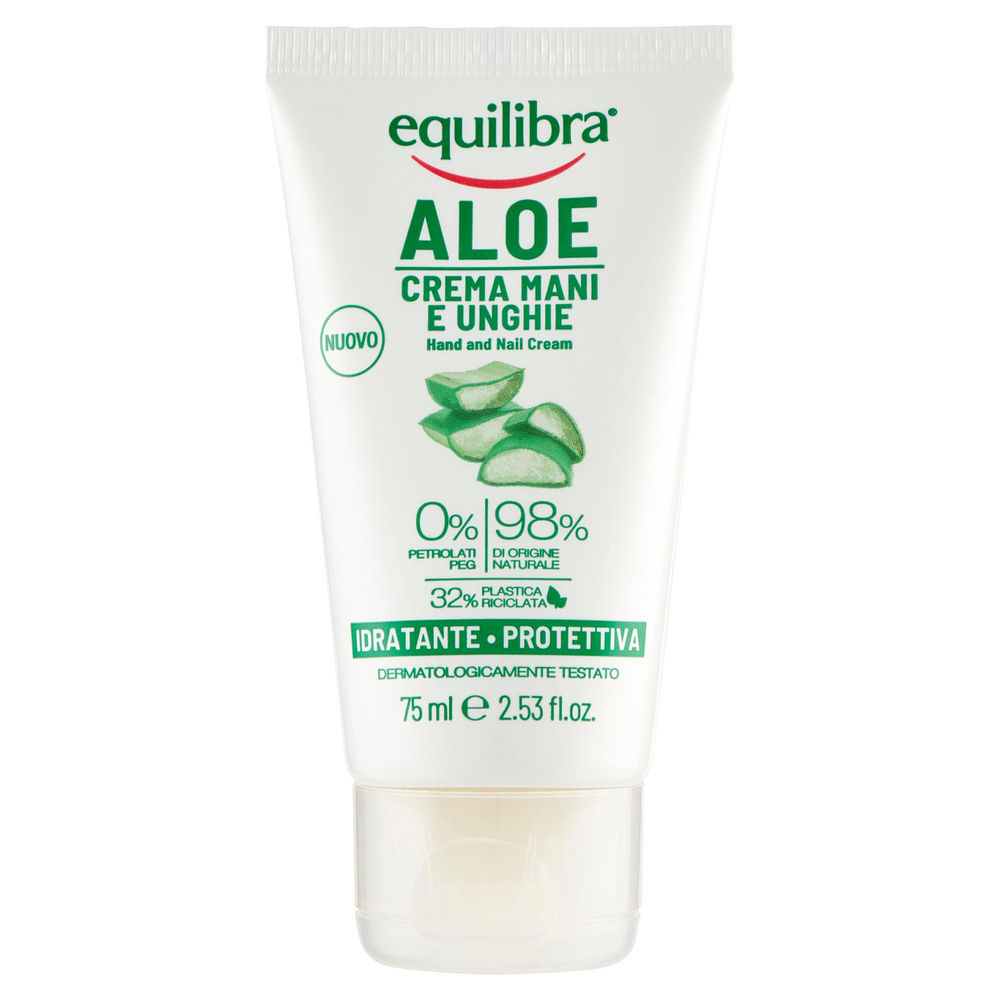 Crema mani equilibra aloe tubo ml 75