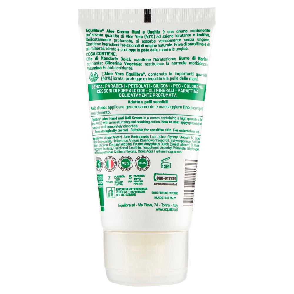 CREMA MANI EQUILIBRA ALOE TUBO ML 75 - 1