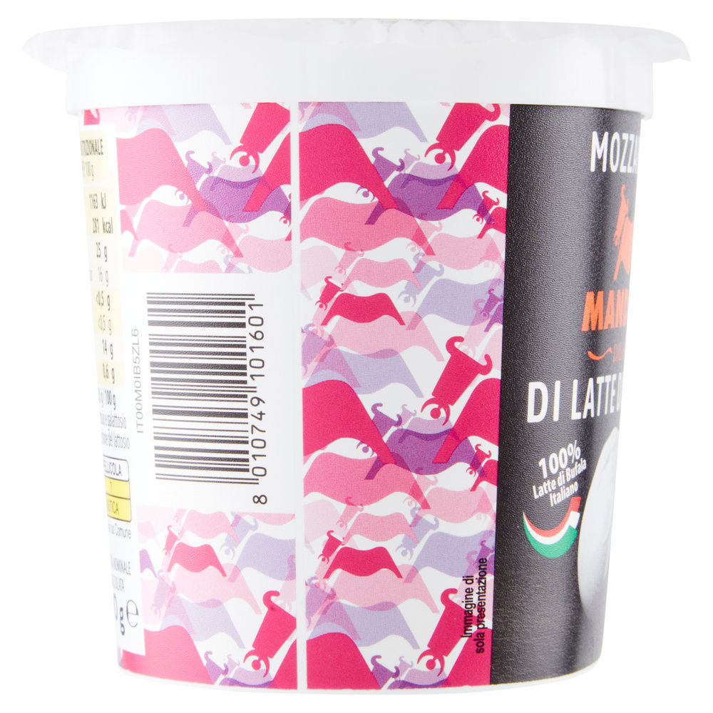 MOZZARELLA DI LATTE DI BUFALA ZERO LATTOSIO MANDARA VASETTO G 410 SGOCC. G 200 - 5