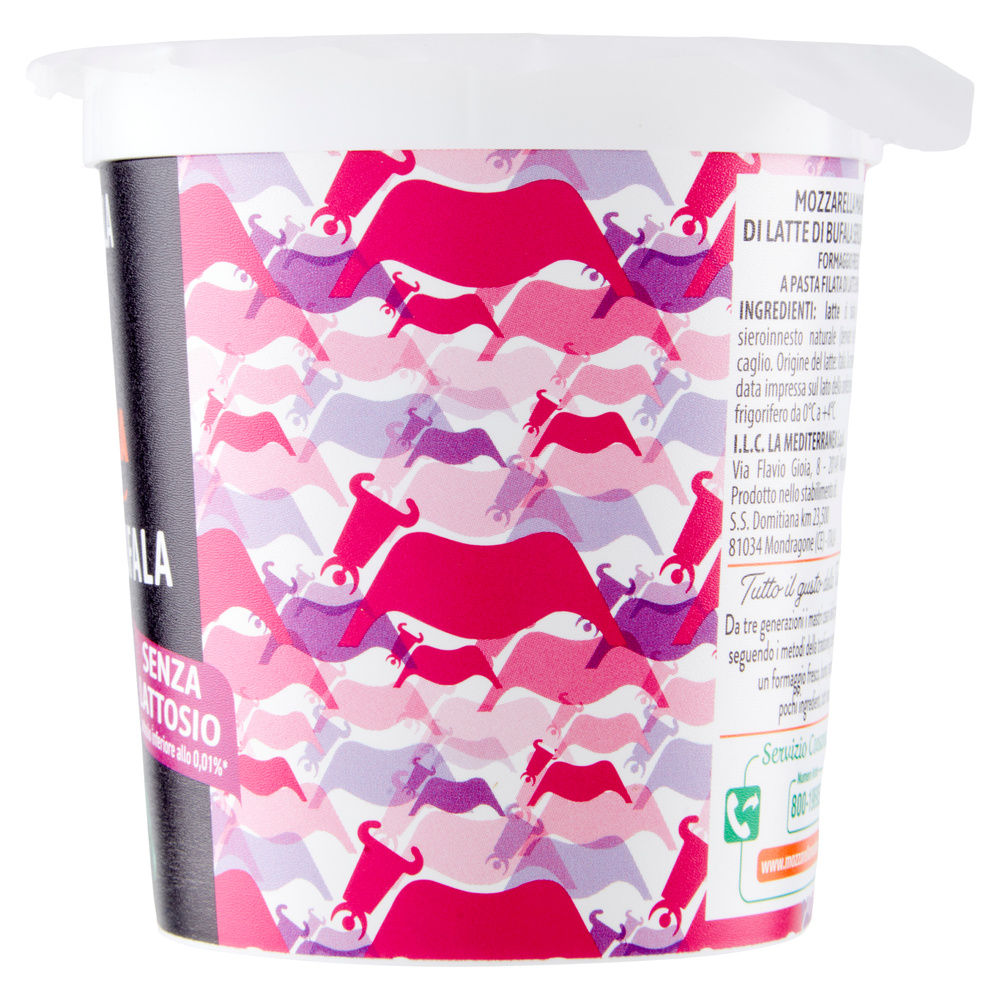 MOZZARELLA DI LATTE DI BUFALA ZERO LATTOSIO MANDARA VASETTO G 410 SGOCC. G 200 - 6