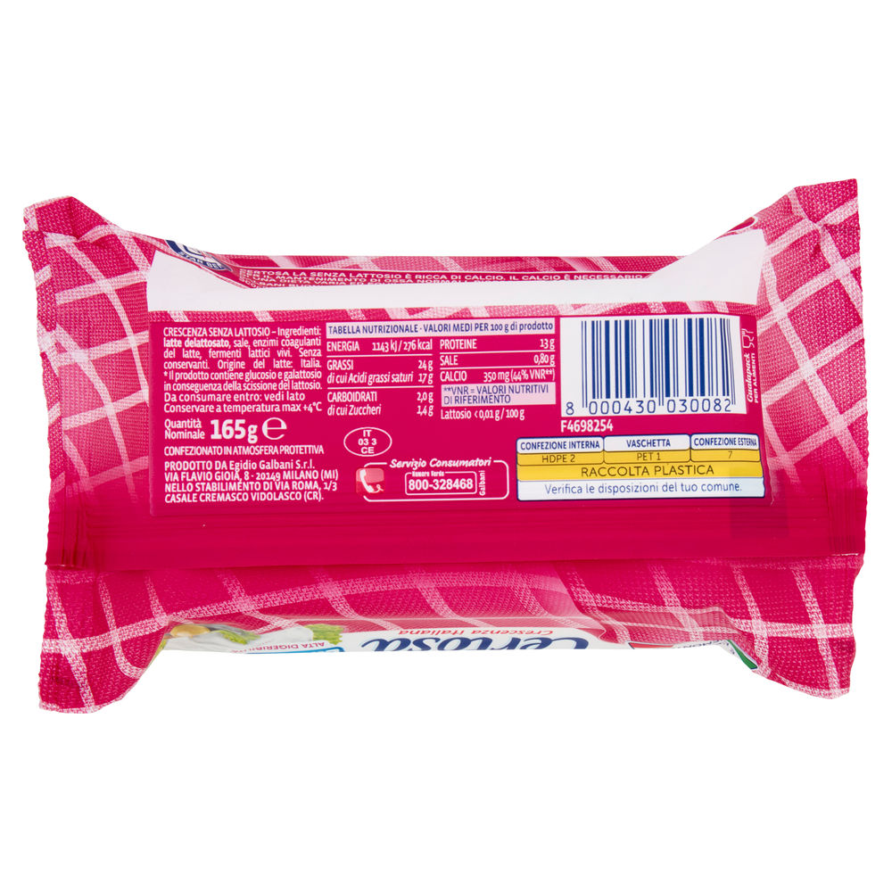 CERTOSA SENZA LATTOSIO GALBANI FLOW PACK G 165 - 1