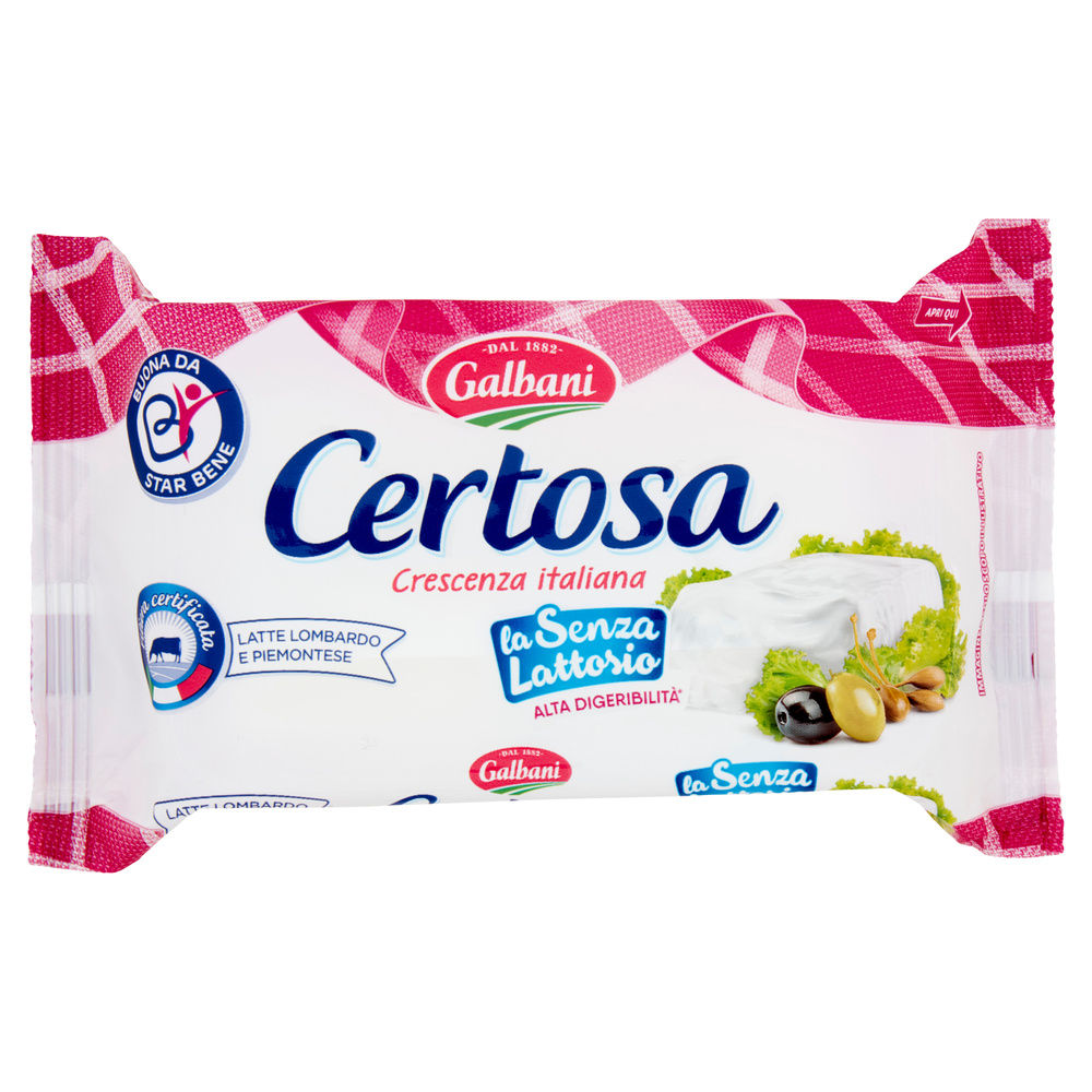 CERTOSA SENZA LATTOSIO GALBANI FLOW PACK G 165 - 4