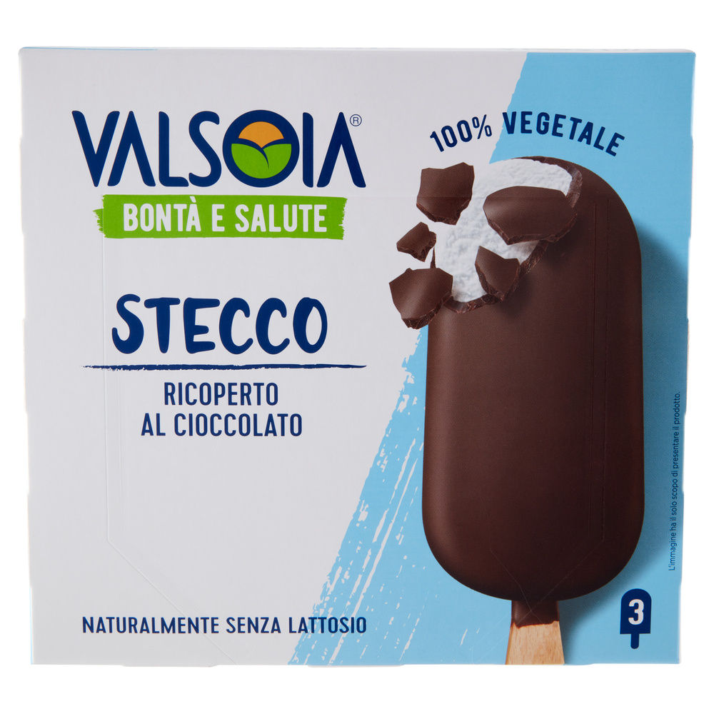 GELATO STECCO AL CIOCCOLATO VALSOIA 3PZ SCATOLA 250G - 6