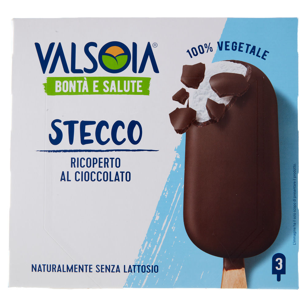 GELATO STECCO AL CIOCCOLATO VALSOIA 3PZ SCATOLA 250G - 2