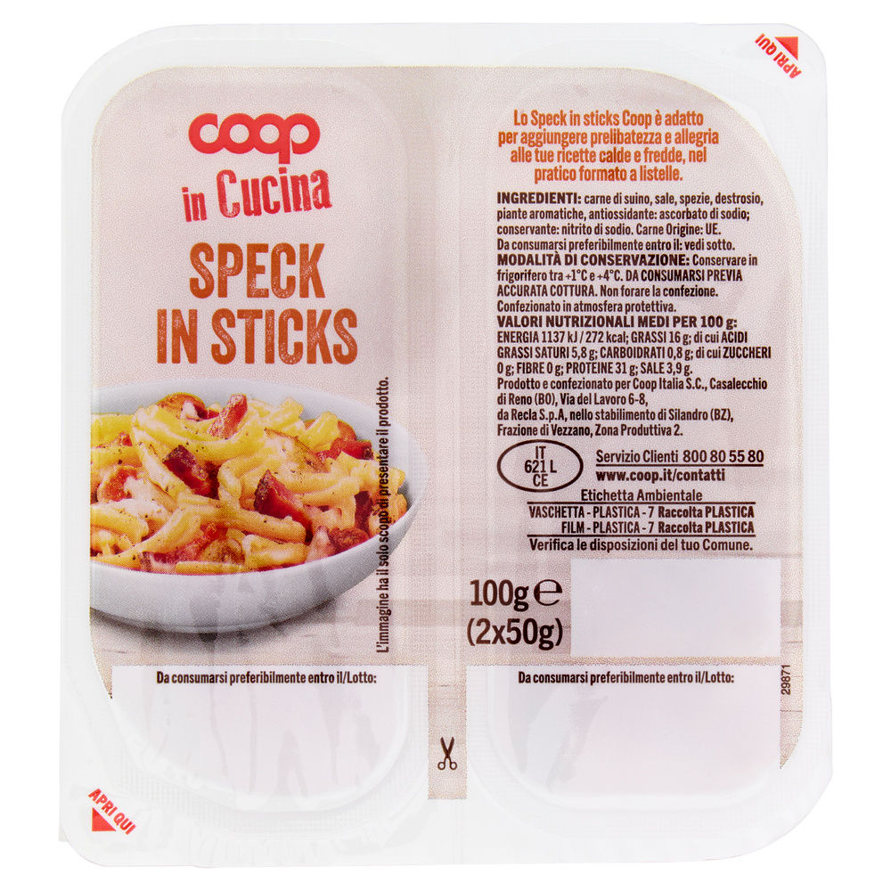 SPECK IN STICK COOP VASCHETTA 50G X2 - 0