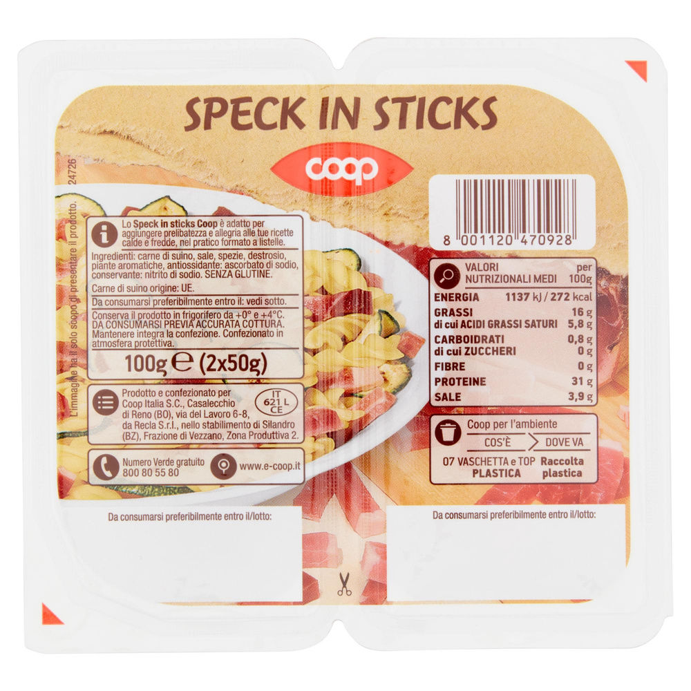 SPECK IN STICK COOP VASCHETTA 50G X2 - 8